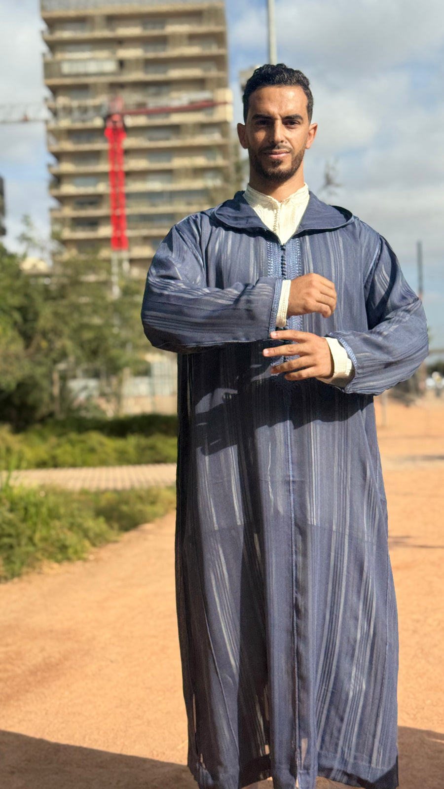 The Slate Sousdi Jallaba (Blue-Grey)