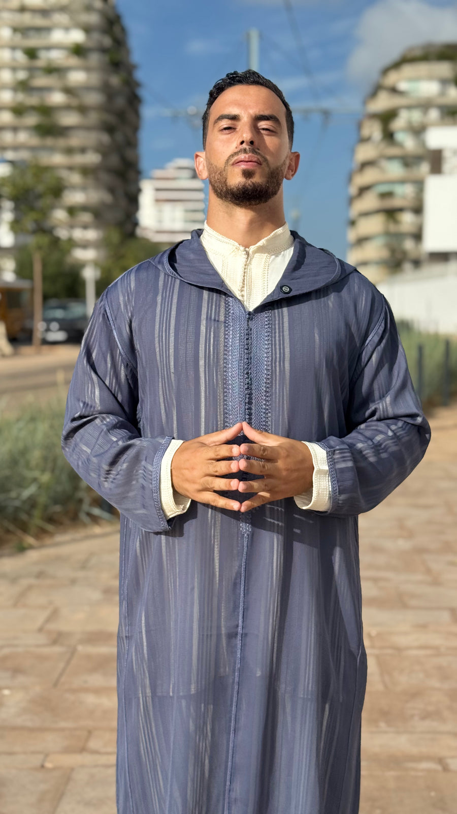 The Slate Sousdi Jallaba (Blue-Grey)