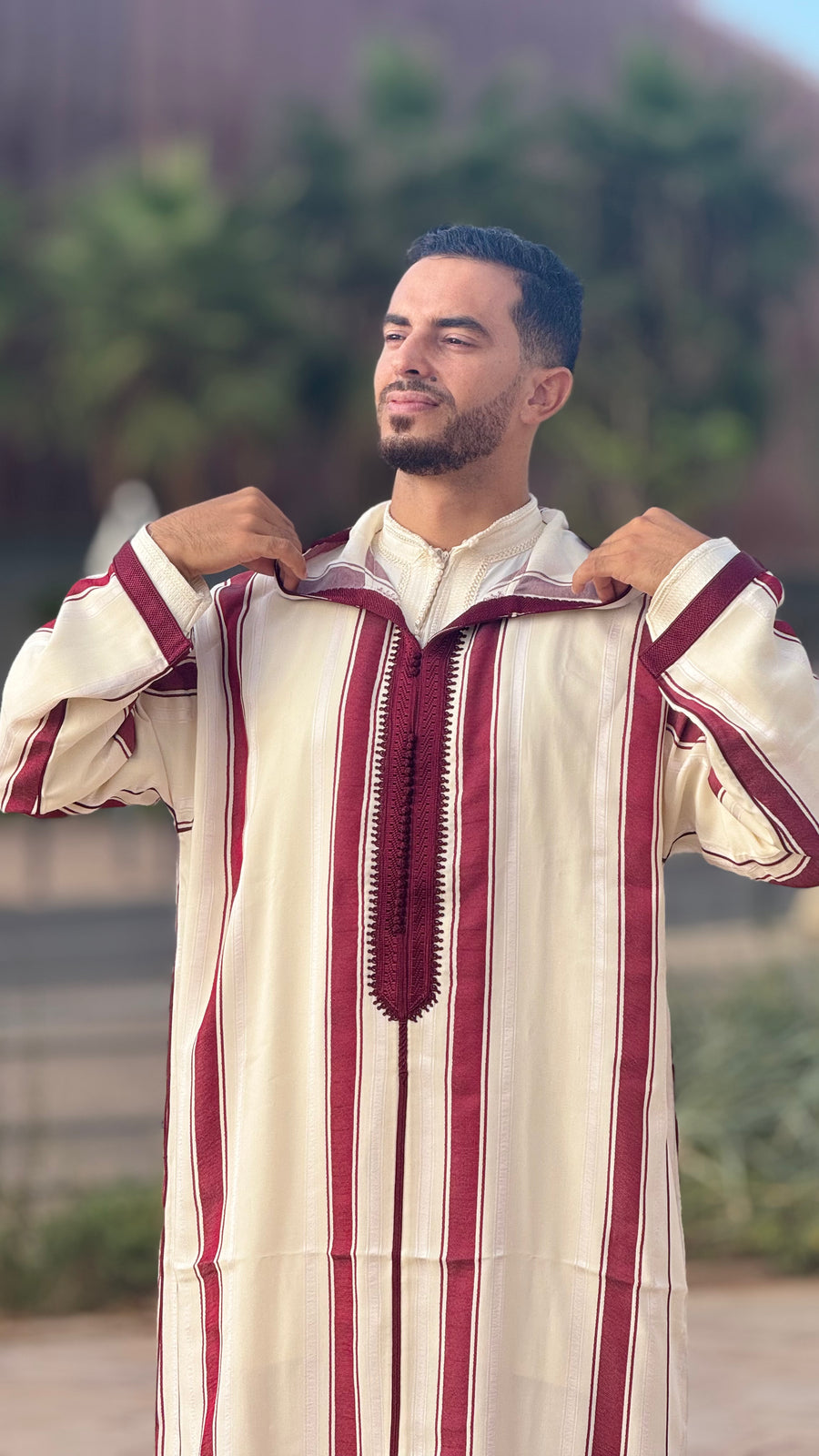 Striped SOUSDI Jallaba