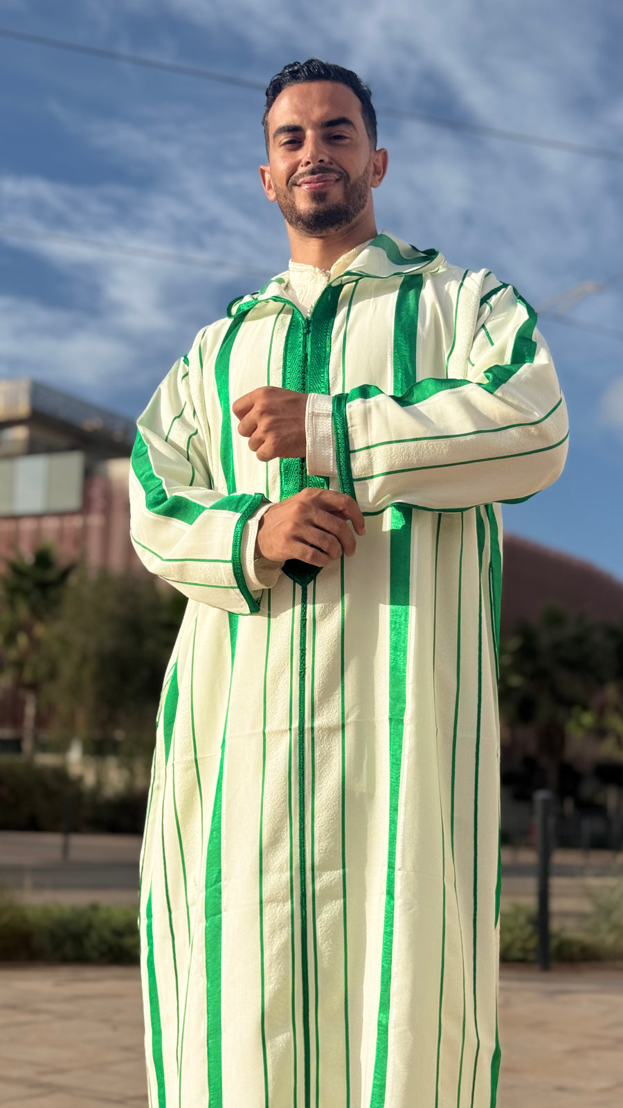 Striped SOUSDI Jallaba