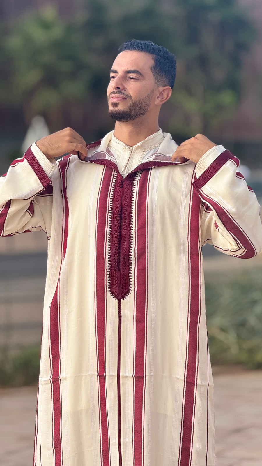 Striped SOUSDI Jallaba