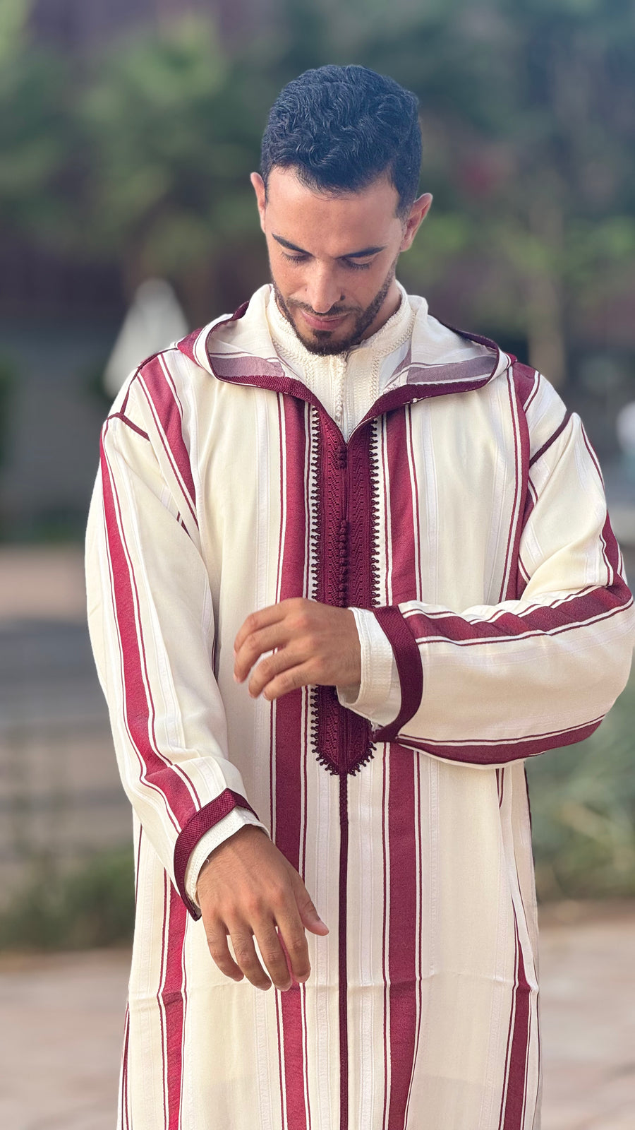 Striped SOUSDI Jallaba