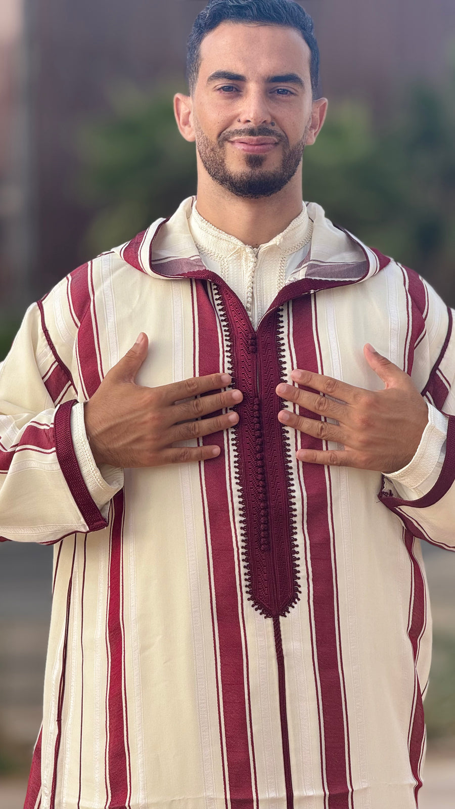 Striped SOUSDI Jallaba