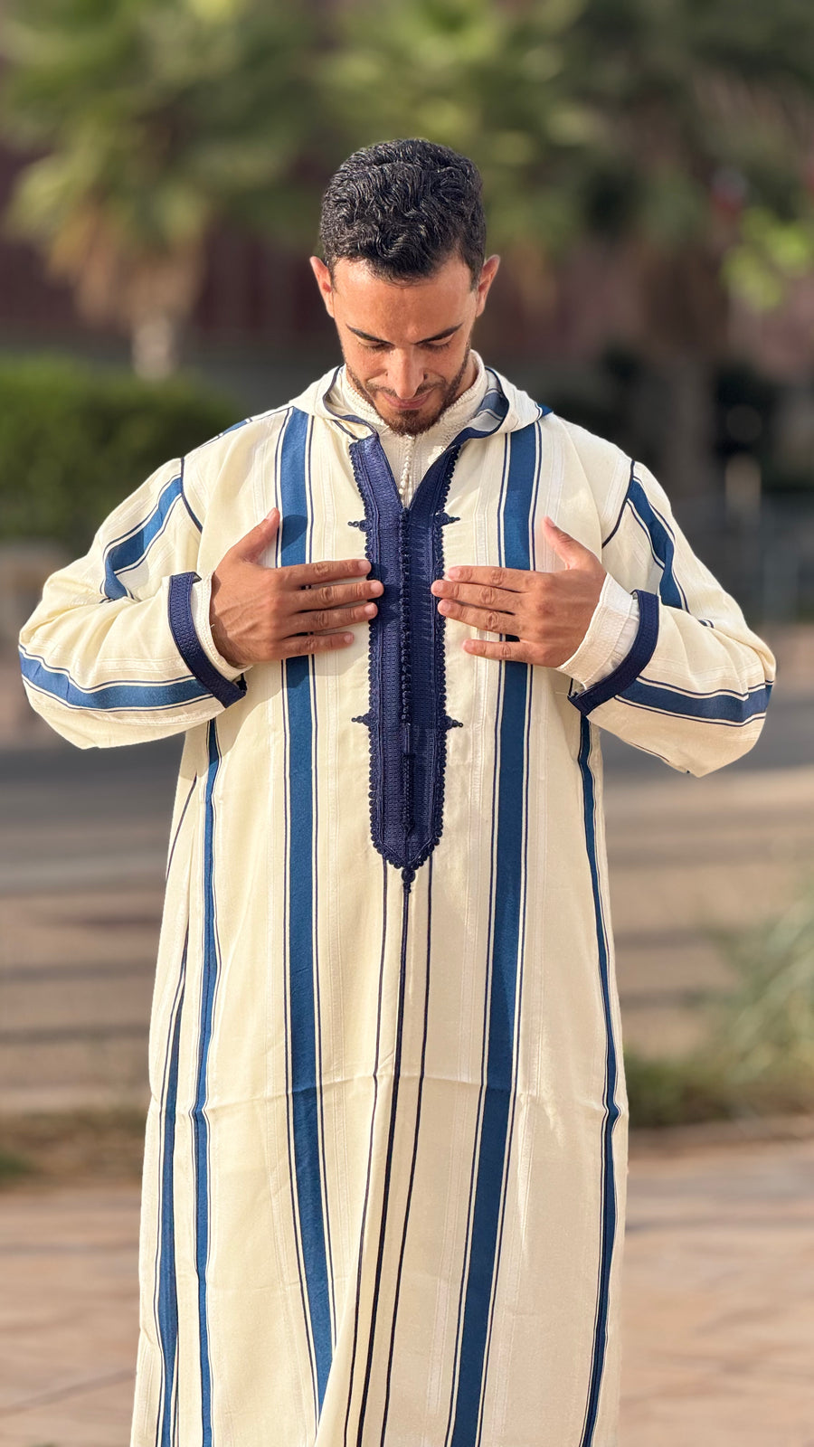 Striped SOUSDI Jallaba