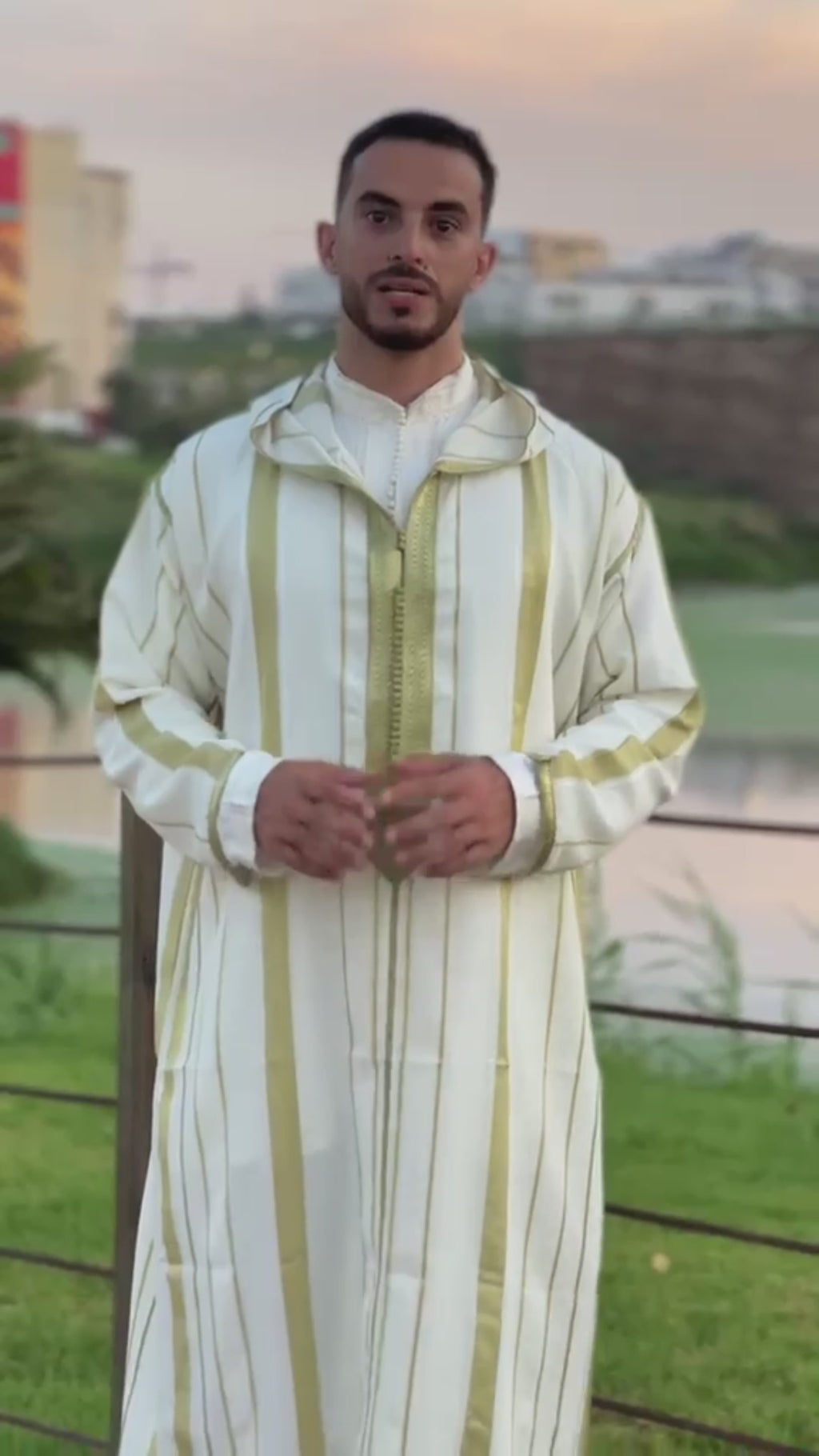 Striped SOUSDI Jallaba